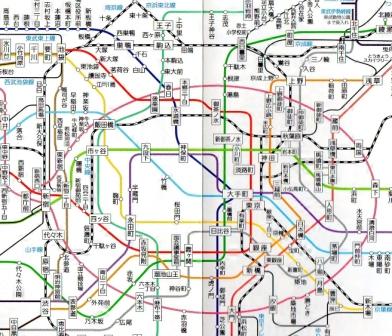 Tokyo,Japan,subway,map,metro